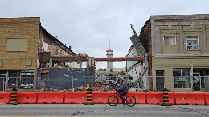 Debris removal underway at Tilbury site amid structural concerns