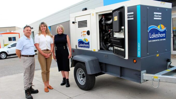 Emergency Preparedness Grant supports Lakeshore generator purchase to help prevent flooding