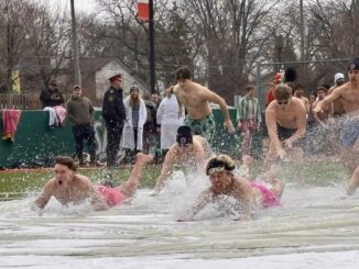 St. Clair College launches Polar Plunge with icy Slip n’ Slide