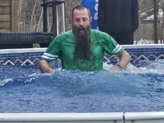 Mike Currie’s granddaughter takes the plunge to honour his 66th birthday